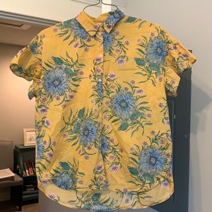 Madewell - light & breezy floral button up - M